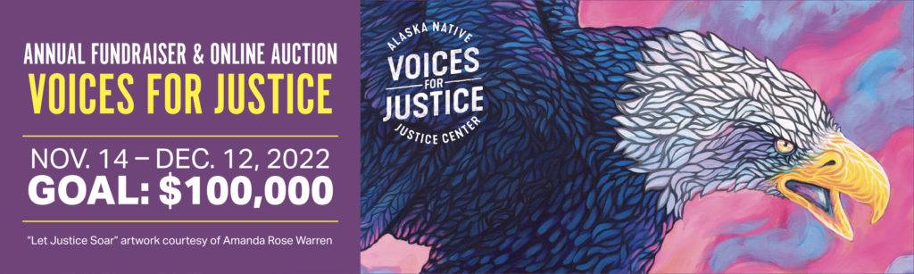 Voices for Justice banner advertisement